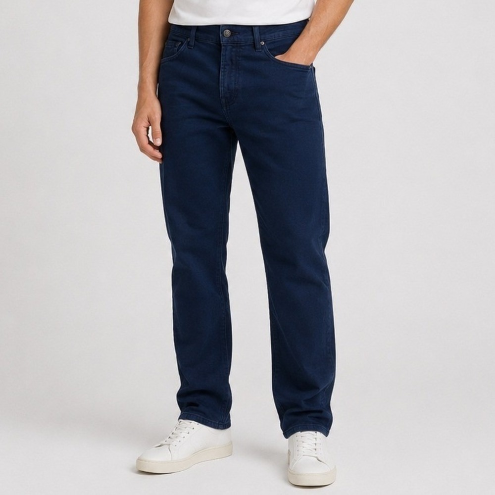 7 For All Mankind Slimmy Luxe Performance Dark Blue Slim Fit Pants Mens 32x33